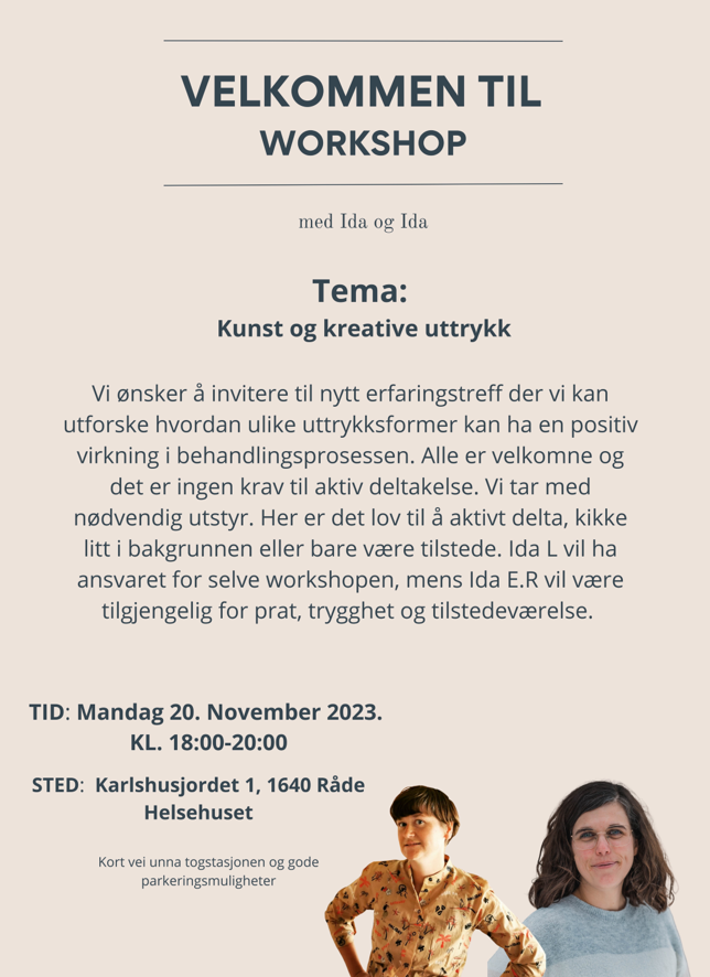 Plakat med invitasjon til workshop - Klikk for stort bilde