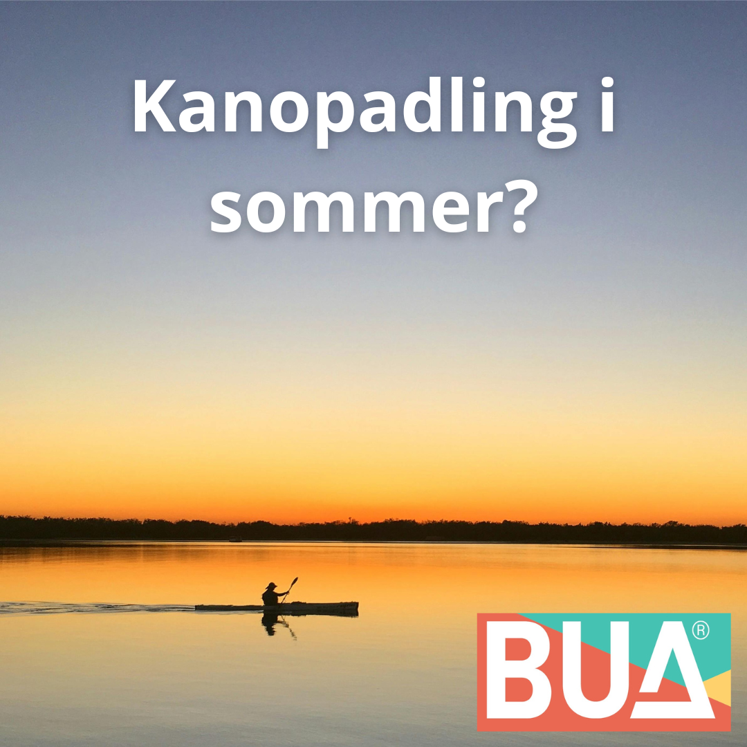 Illustrasjonsfoto av en som padler kano - Klikk for stort bilde